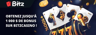 Bonus de bienvenue de Bitz Casino