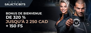 Bonus de bienvenue de GalacticBets Casino