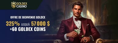 le bonus de bienvenue Goldex Casino