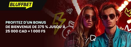 Bonus de bienvenue Bluffbet Casino