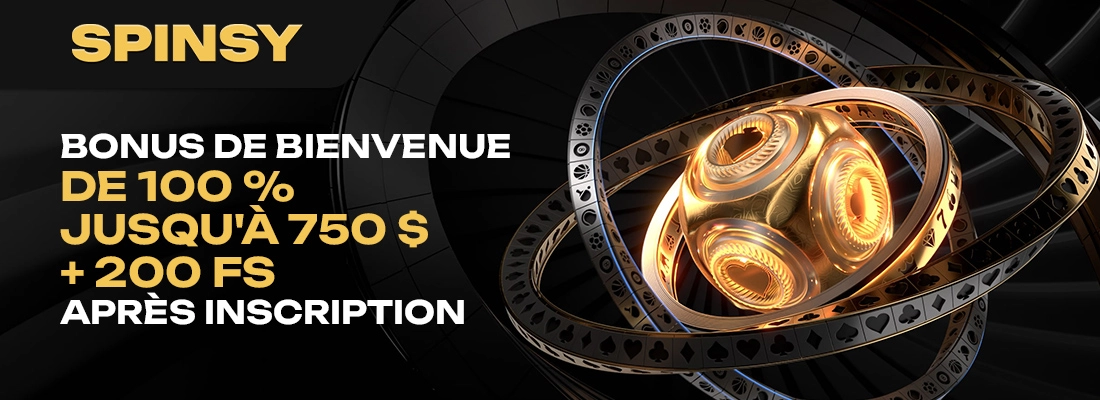 Le bonus de bienvenue spinsy casino
